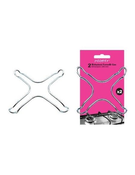 RIDUTTORE X FORNELLO GAS PRONTY ACCIAIO CROMATO CF - PZ 2