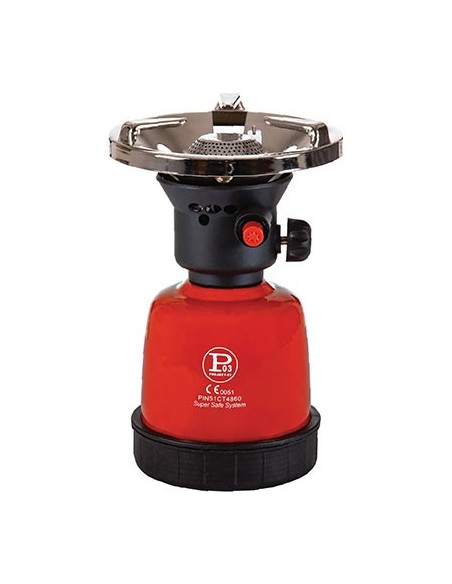 FORNELLO GAS A CARTUCCIA PIEZO PROJECT ACCIAIO VERNICIATO KW 2,2 GR/H 160 COOK 100 P