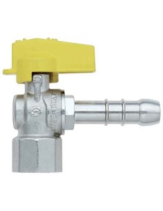 VALVOLA SFERA GAS A SQUADRA 585 BUGATTI OTTONE NICHELATO MM 13X1/2F