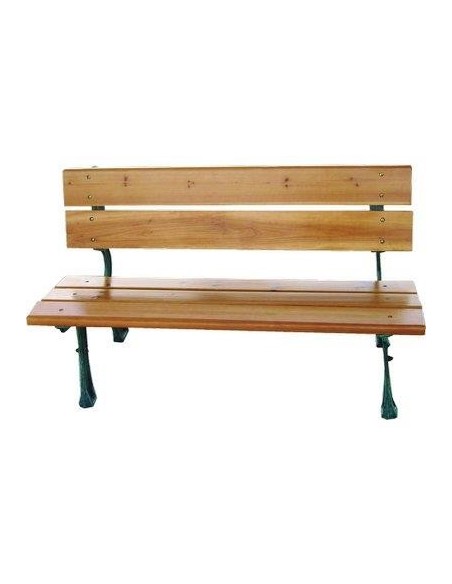 PANCHINA GHISA LEGNO TIKAL DOMUS VERN/BRONZO CM 150X59X70