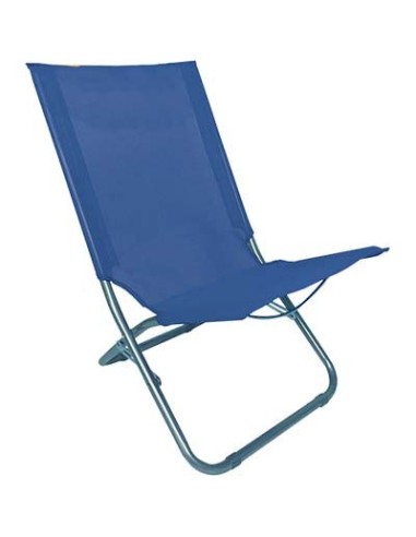 SPIAGGINA SUNNY DOMUS ACCIAIO/POLY BLU CM 42X63 H.CM 75