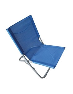 SPIAGGINA EASY DOMUS ACCIAIO/TEXT VERDE-BLU CM 48X62 H.CM 64