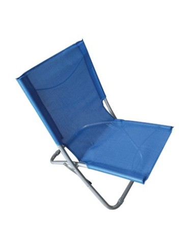 SPIAGGINA EASY DOMUS ACCIAIO/TEXT VERDE-BLU CM 48X62 H.CM 64