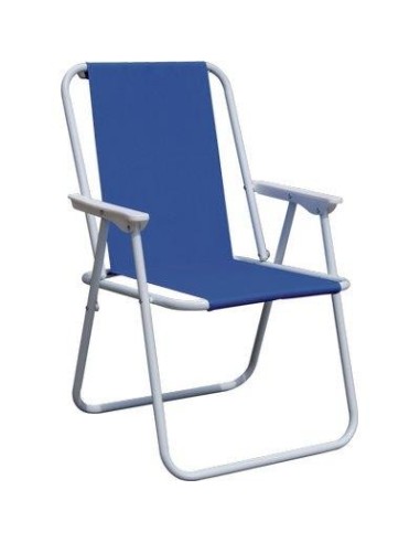 SEDIA PIC NIC DOMUS ACCIAIO/POLY BLU CM 57X47 H.CM 75