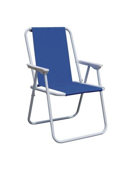 SEDIA PIC NIC DOMUS ACCIAIO/POLY BLU CM 57X47 H.CM 75