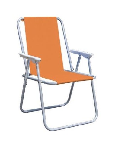 SEDIA PIC NIC DOMUS ACCIAIO/POLY ARANCIO CM 57X47 H.CM 75