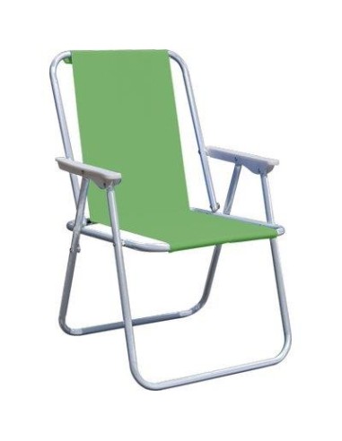 SEDIA PIC NIC DOMUS ACCIAIO/POLY VERDE CM 57X47 H.CM 75