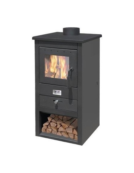 STUFA LEGNA ATHENA 13 MILLE NERO KW 13 MM 430X410 H.MM 860