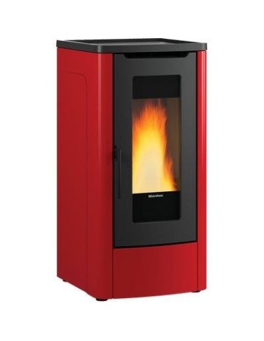 STUFA PELLET DAHIANA PLUS VFS EXTRAFLAME BORDEAUX KW 11 CANALIZZATA MM 525X602 H.MM 1080