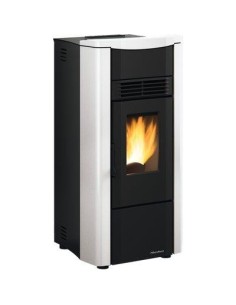 STUFA PELLET GIUSY PLUS EVO 2.0 EXTRAFLAME BIANCO KW 8,5 CANALIZZATA MM 498X504 H.MM 1022