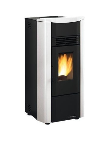 STUFA PELLET GIUSY PLUS EVO 2.0 EXTRAFLAME BIANCO KW 8,5 CANALIZZATA MM 498X504 H.MM 1022