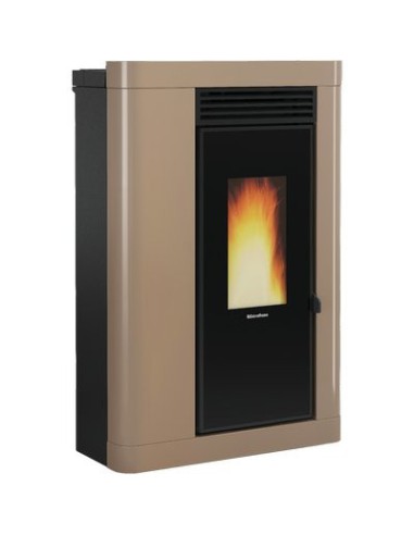 STUFA PELLET ANNABELLA AD EVO EXTRAFLAME TORTORA KW 9 CANALIZZATA MM 703X320 H.MM 1078