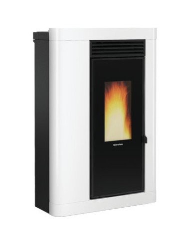 STUFA PELLET ANNABELLA AD EVO EXTRAFLAME BIANCO KW 9 CANALIZZATA MM 703X320 H.MM 1078