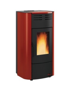 TERMO STUFA PELLET RAFFAELLA IDRO H15 EXTRAFLAME BORDEAUX KW 20 MM 633X626 H.MM 1176