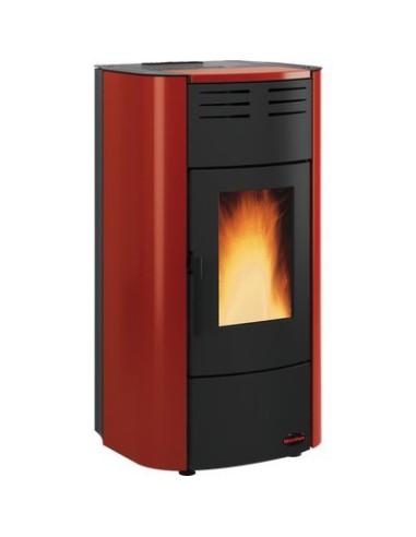 TERMO STUFA PELLET RAFFAELLA IDRO H15 EXTRAFLAME BORDEAUX KW 20 MM 633X626 H.MM 1176