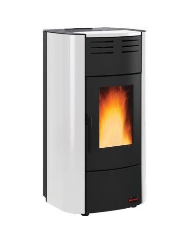 TERMO STUFA PELLET RAFFAELLA IDRO H15 EXTRAFLAME BIANCO KW 20 MM 633X626 H.MM 1176