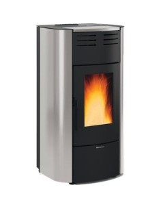 TERMO STUFA PELLET RAFFAELLA IDRO H18 EXTRAFLAME GRIGIO KW 22 MM 633X626 H.MM 1176