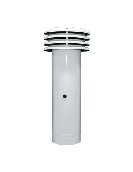 ESALATORE FUMI LAMIERA VERN BIANCA CM 14