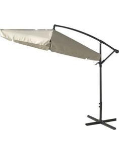 OMBRELLONE PALO LATERALE BANANA DOMUS ACCIAIO/POLY ECRU MM 48 MT 3