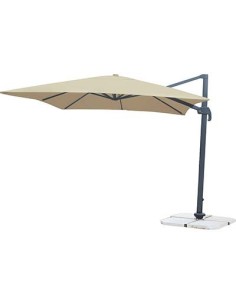 OMBRELLONE PALO LATERALE TOP DOMUS ALLUMINIO/POLY ECRU MM 77X53 MT 3X4