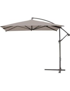 OMBRELLONE PALO LATERALE BANANA DOMUS ACCIAIO/POLY TORTORA MM 48 MT 3X3