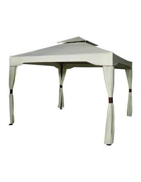 GAZEBO ISTRIA DOMUS ACCIAIO/POLY ECRU MT 3X3