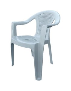 SEDIA MILOS + BRACCIOLI DOMUS PP GRIGIO PERLA CM 53X45 H.CM 77