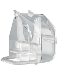 MANGIATOIA + POSATOIO X GABBIA UCCELLI FERPLAST CM 9X9 H.CM 9