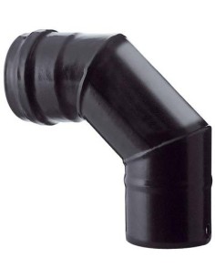 GOMITO PELLET 90° NERO OPACO SAVE CM 10