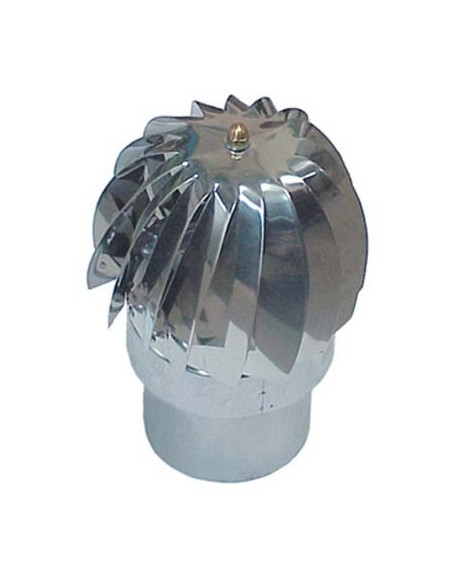 VENTOLINO GIREVOLE BASE TONDA MASCHIO INOX 304 CM 25