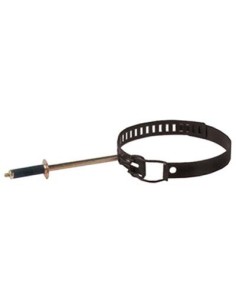 COLLARE REGGITUBO CLASSIC NERO OPACO CM  8/13 + TASSELLO