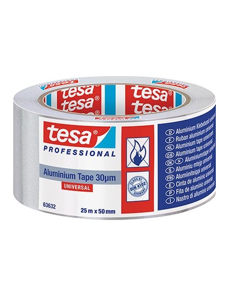 NASTRO ALLUMINIO UNIVERSALE 63632 TESA NATURALE CM 5 MT 25