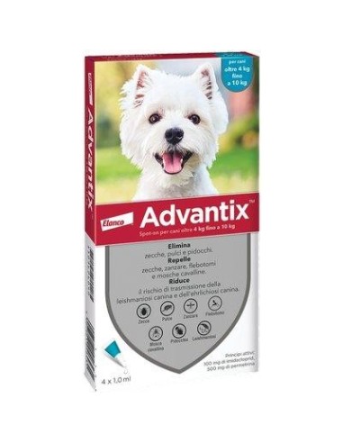 ANTIPARASSITARIO ADVANTIX CANI ELANCO KG  4/10 CF - PZ 4