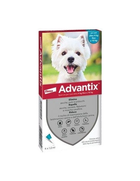 ANTIPARASSITARIO ADVANTIX CANI ELANCO KG  4/10 CF - PZ 4