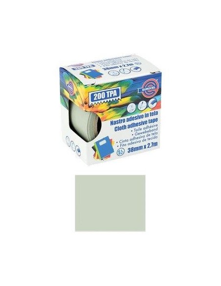 NASTRO ADESIVO TELATO 200 TPA EUROCEL GRIGIO MM 38 ML 2,7