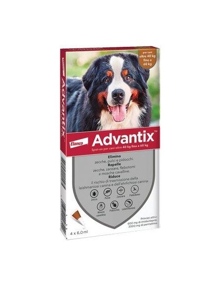 ANTIPARASSITARIO ADVANTIX CANI ELANCO KG 40+ CF - PZ 4
