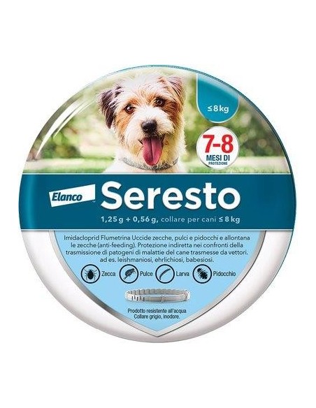 ANTIPARASSITARIO SERESTO CANI ELANCO KG 0/8 CM 38