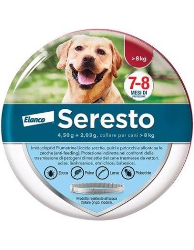 ANTIPARASSITARIO SERESTO CANI ELANCO KG 8+ CM 70