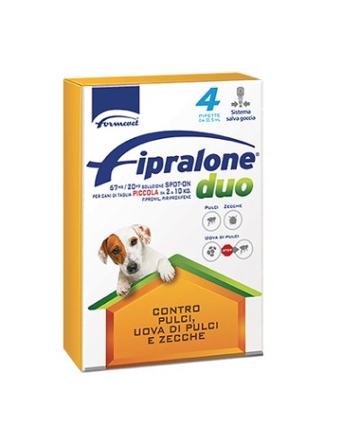 ANTIPARASSITARIO FIPRALONE DUO CANE FORMEVET KG  2/10 CF - PIPETTE 4