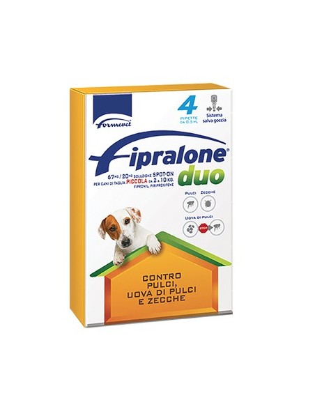 ANTIPARASSITARIO FIPRALONE DUO CANE FORMEVET KG  2/10 CF - PIPETTE 4