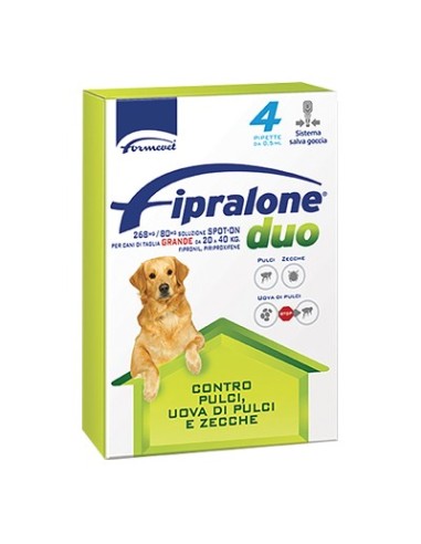 ANTIPARASSITARIO FIPRALONE DUO CANE FORMEVET KG 20/40 CF - PIPETTE 4