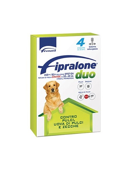 ANTIPARASSITARIO FIPRALONE DUO CANE FORMEVET KG 20/40 CF - PIPETTE 4