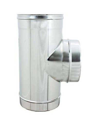 TUBO A TEE 90° MMF ACCIAIO INOX AISI 304 CM  8 MMF