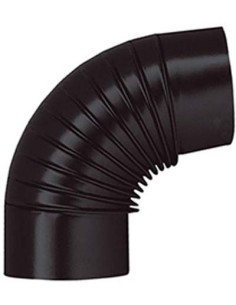 GOMITO LEGNA 90° CLASSIC NERO OPACO SAVE CM 12