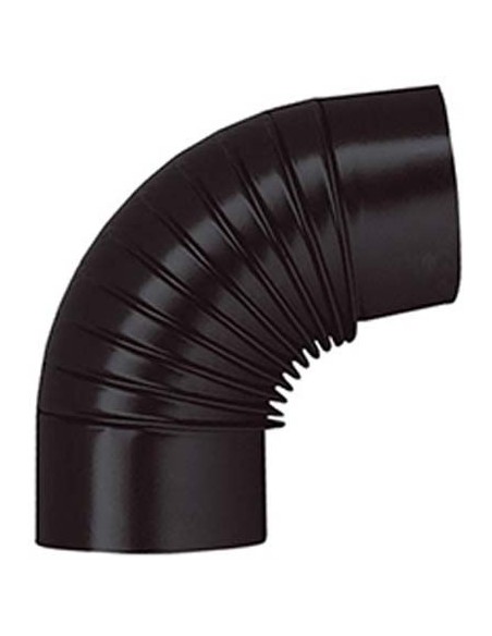 GOMITO LEGNA 90° CLASSIC NERO OPACO SAVE CM 13