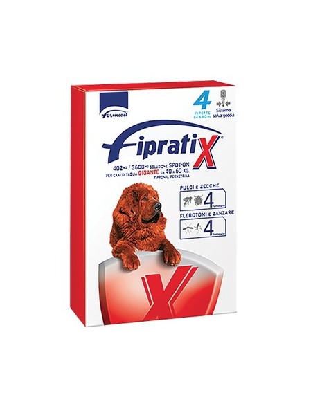 ANTIPARASSITARIO FIPRATIX CANE FORMEVET  KG 40/60 CF - PIPETTE 4