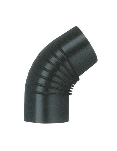 GOMITO LEGNA 45° CLASSIC NERO OPACO SAVE CM 15