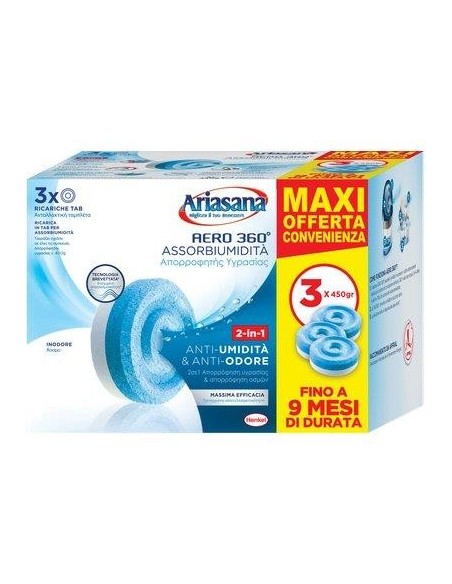 ARIASANA TAB RICARICA AERO 360 INODORE 3XGR 450