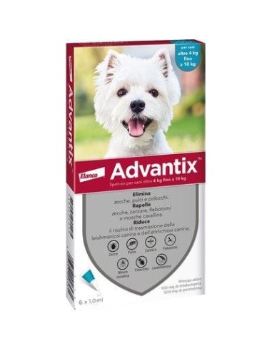 ANTIPARASSITARIO ADVANTIX CANI ELANCO KG  4/10 CF - PZ 6