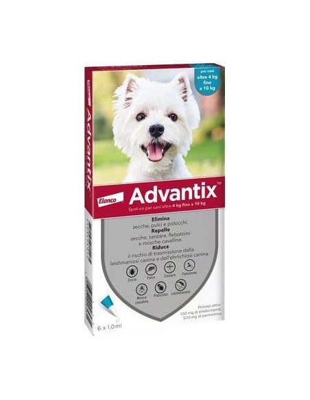 ANTIPARASSITARIO ADVANTIX CANI ELANCO KG  4/10 CF - PZ 6